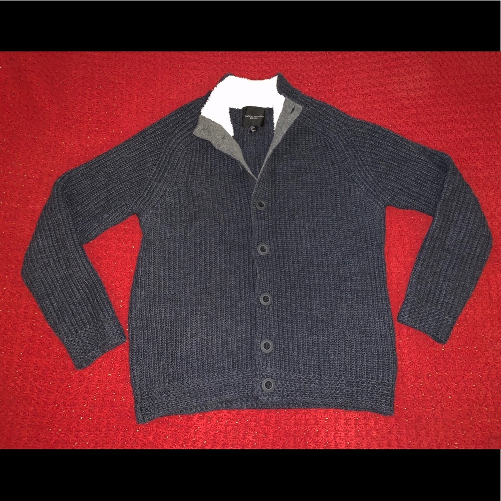 Men’s Paolo Mondo Navy Blue Cardigan